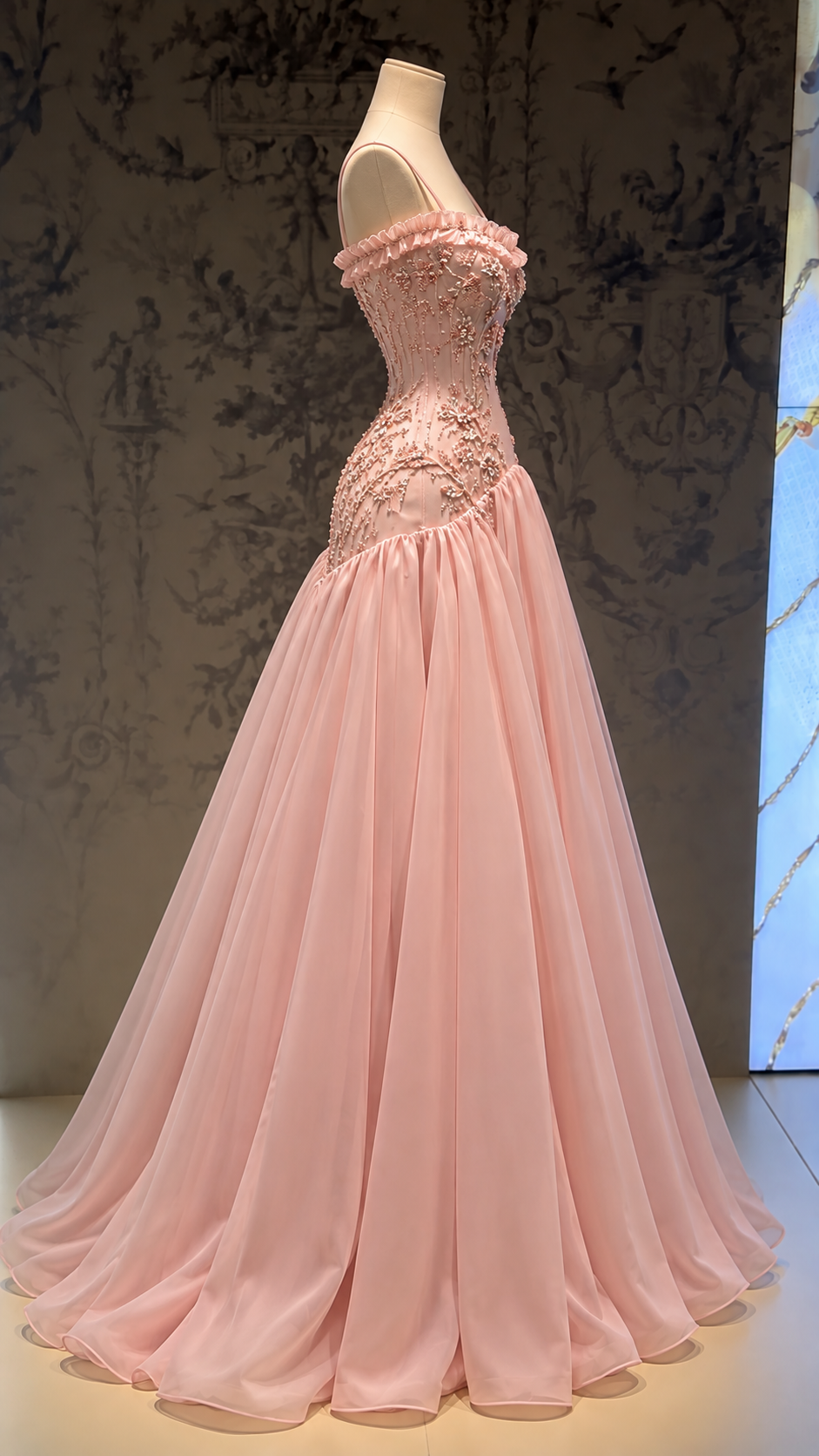 Blush Crystal Blossom Gown