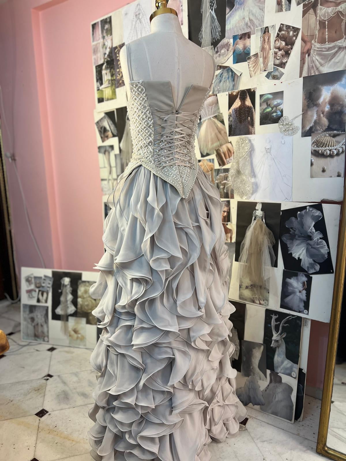 Layered Elegance Gown