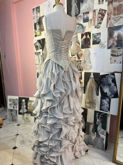 Layered Elegance Gown