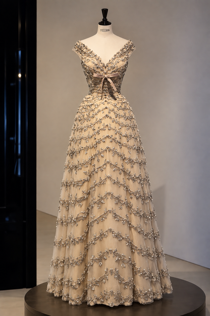 Champagne Stardust Gown