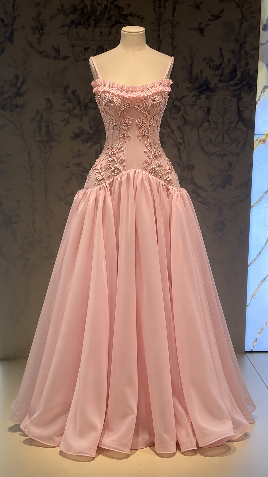 Blush Crystal Blossom Gown