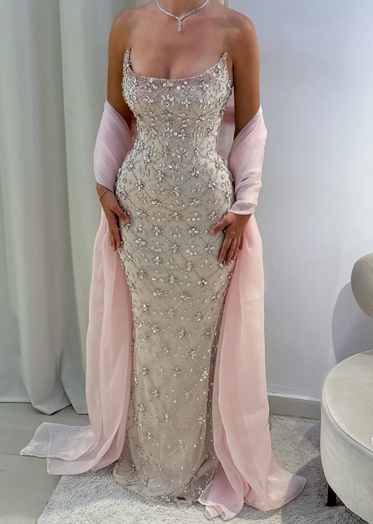 Blush Crystal Dream Gown