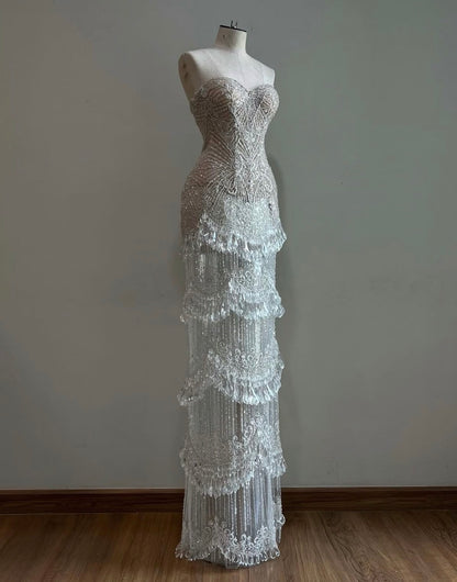 Crystal Tears White Gown