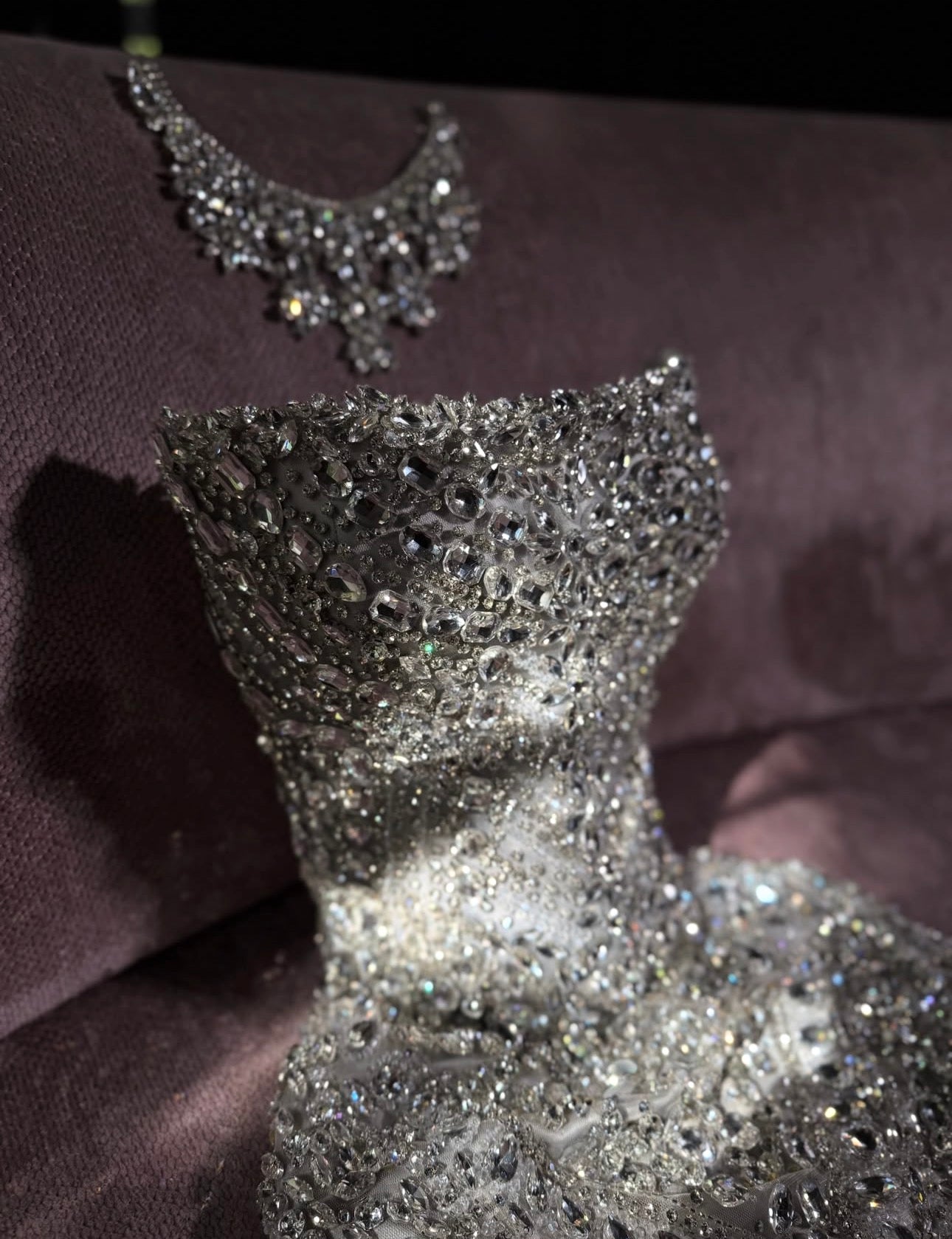 Celestial Crystal Corset Gown