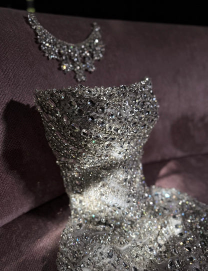 Celestial Crystal Corset Gown