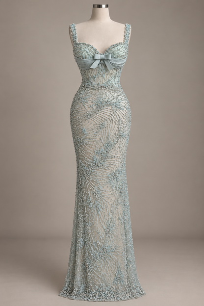Celeste Mint – Embellished Couture Gown