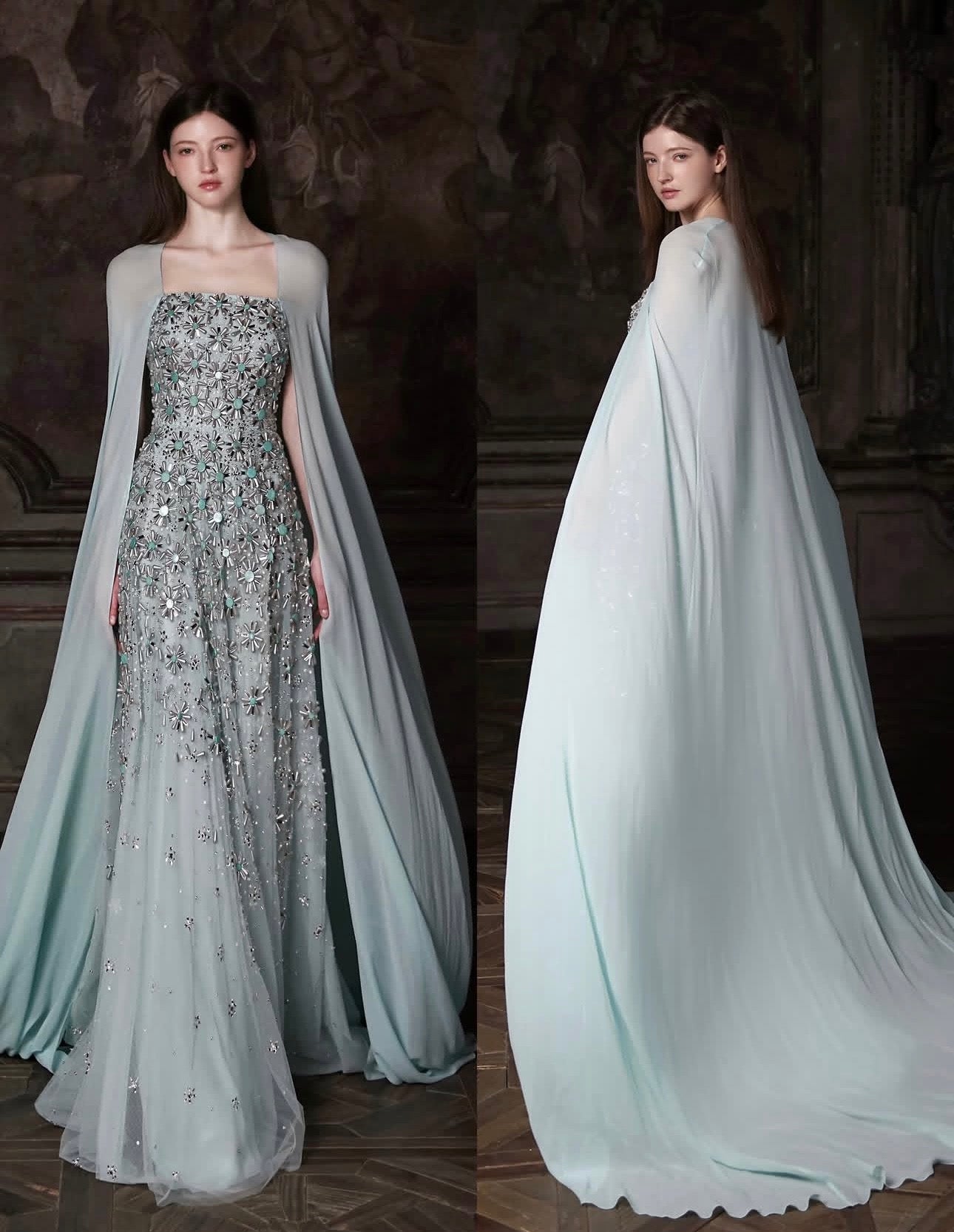 Celestia Veil Gown