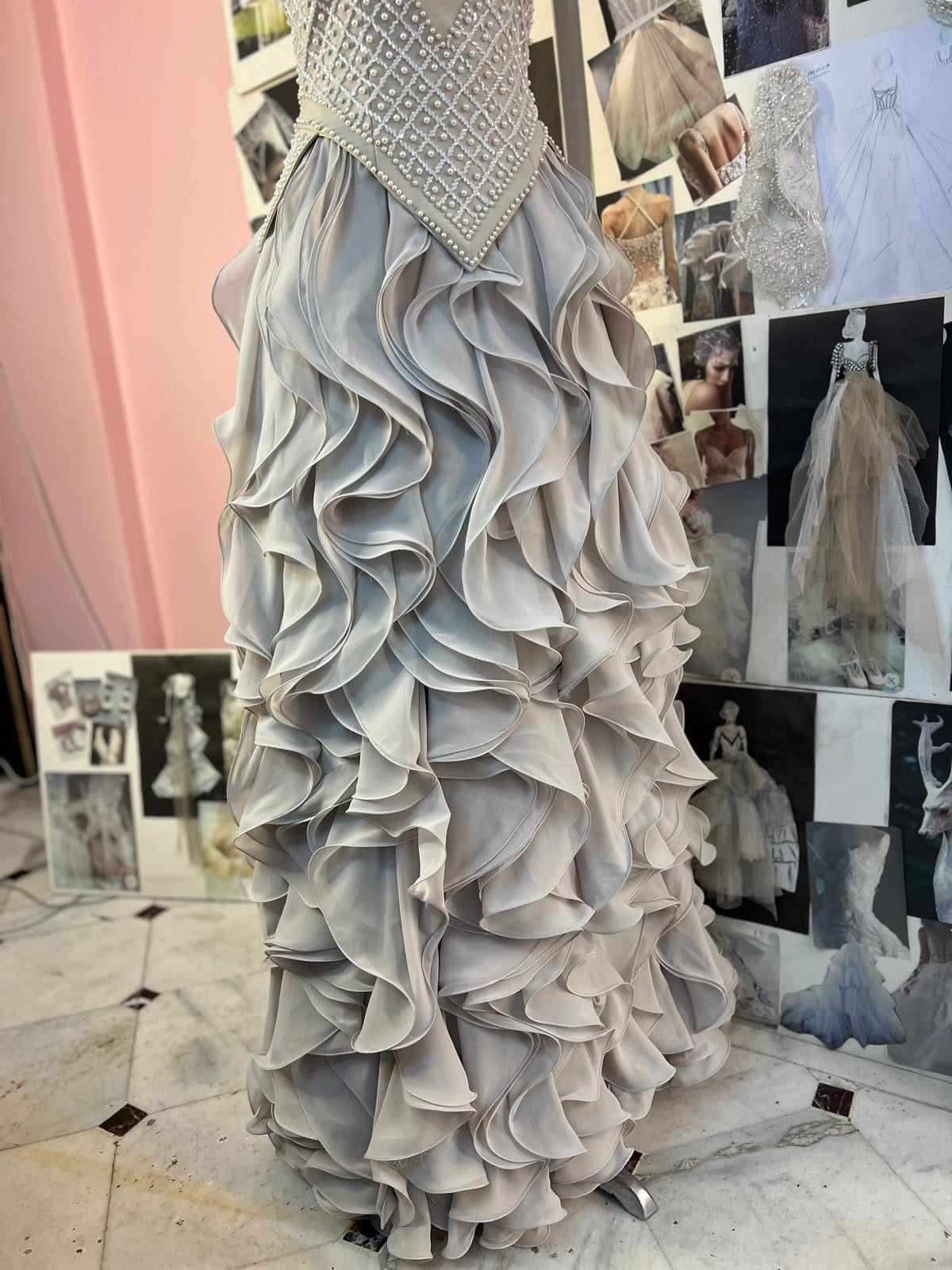 Layered Elegance Gown