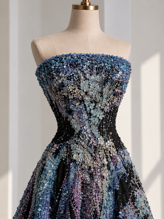 Celestia Embroidered Gown