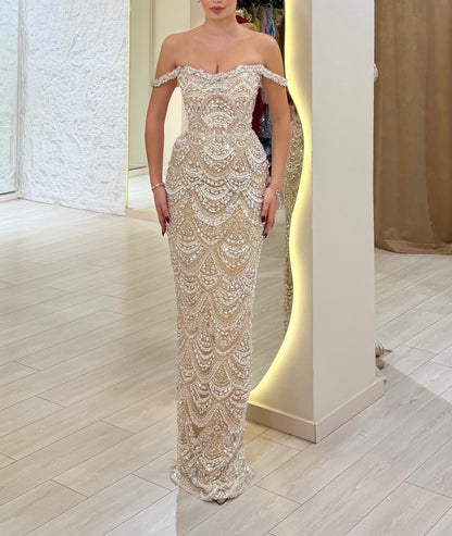 Crystal Pearl Elegance Gown