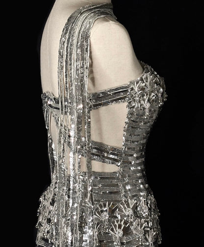 Silver Cascade Gown
