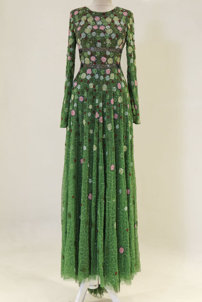 Emerald Blossom Gown