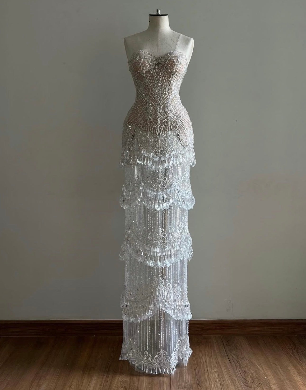 Crystal Tears White Gown