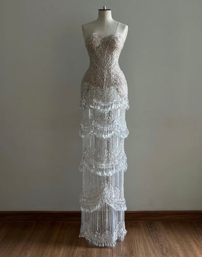 Crystal Tears White Gown