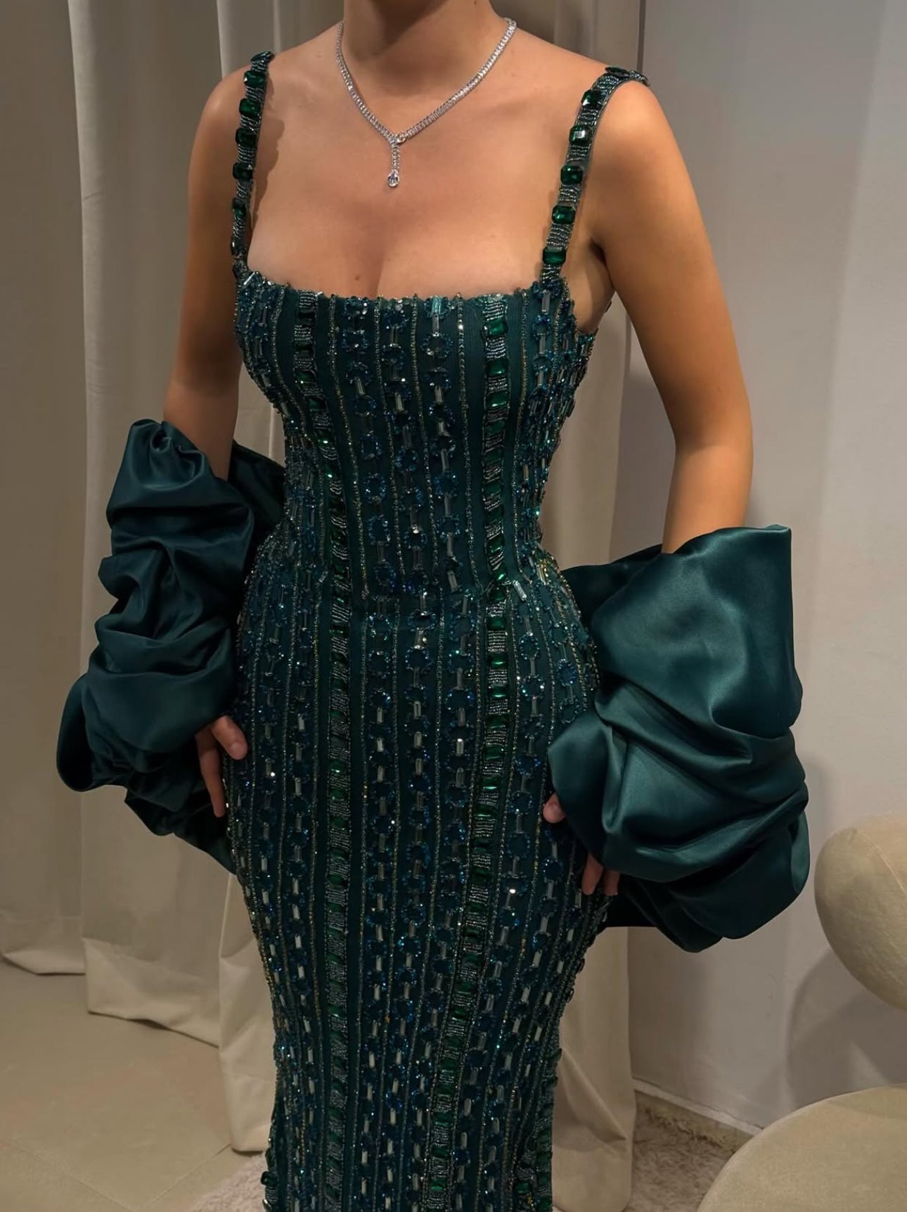 Turquoise gown
