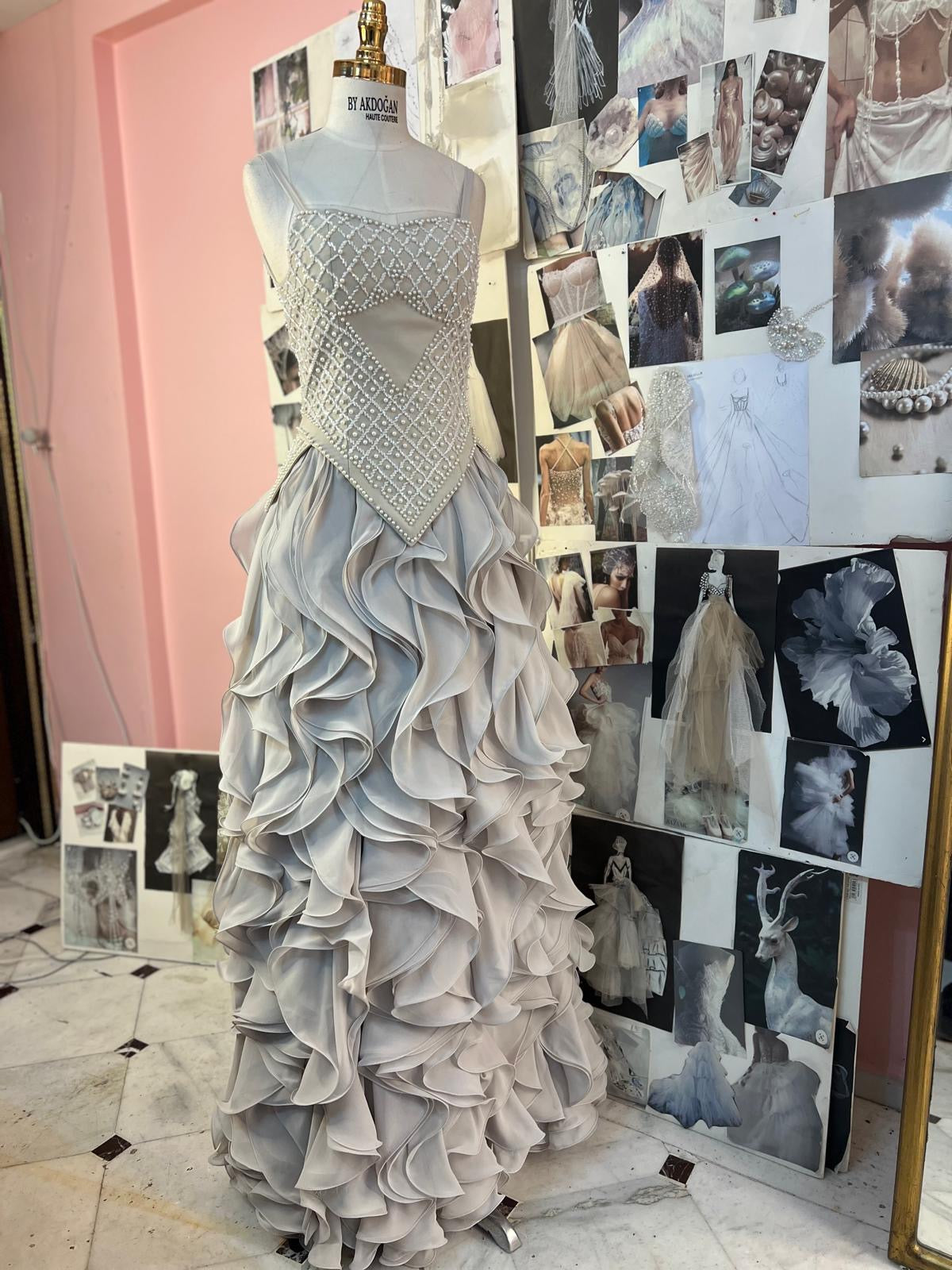 Layered Elegance Gown