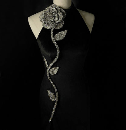 Midnight Rose Gown