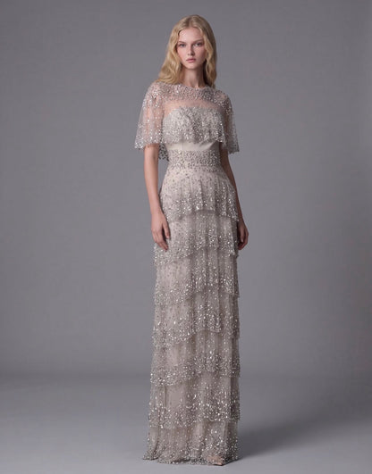 Amara Layered Gown