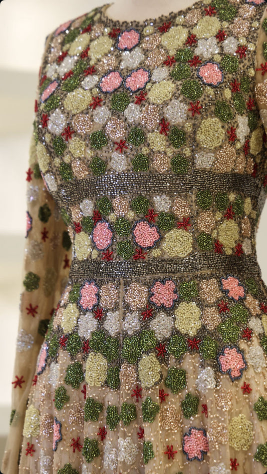 Emerald Blossom Gown