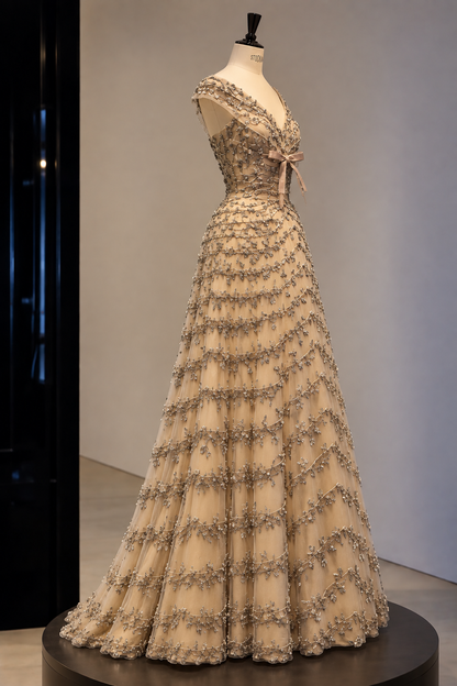 Champagne Stardust Gown