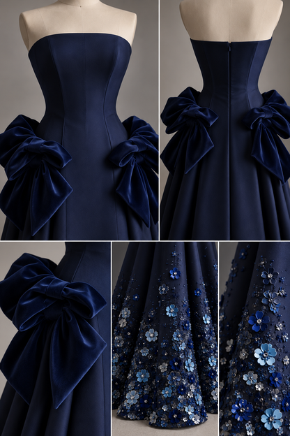 The Midnight Bloom Gown