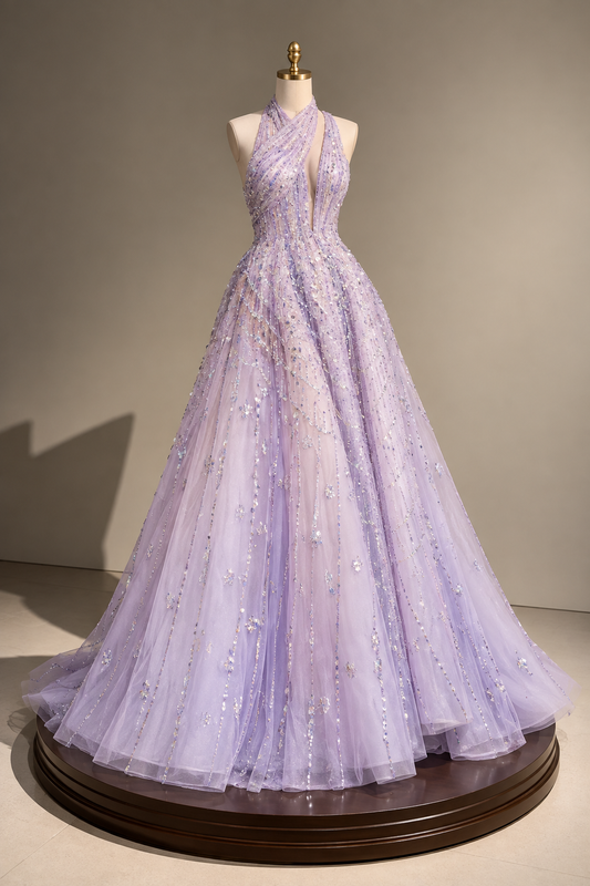Lavender Éclat Gown