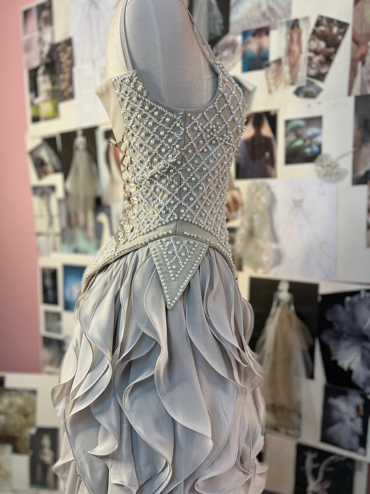 Layered Elegance Gown