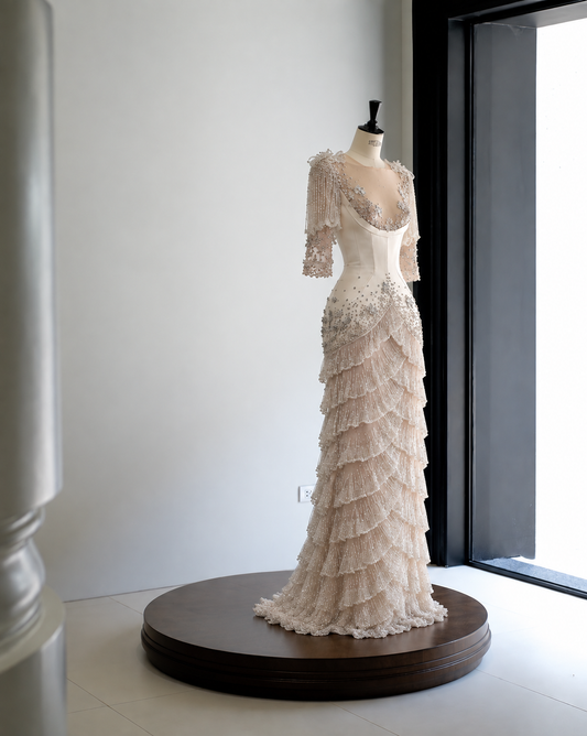Celeste Pearl Gown