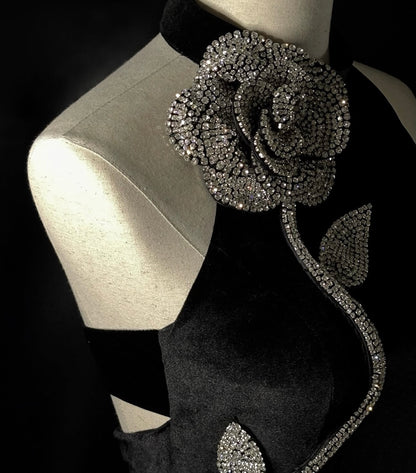 Midnight Rose Gown
