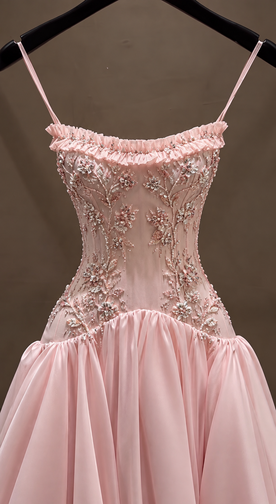 Blush Crystal Blossom Gown