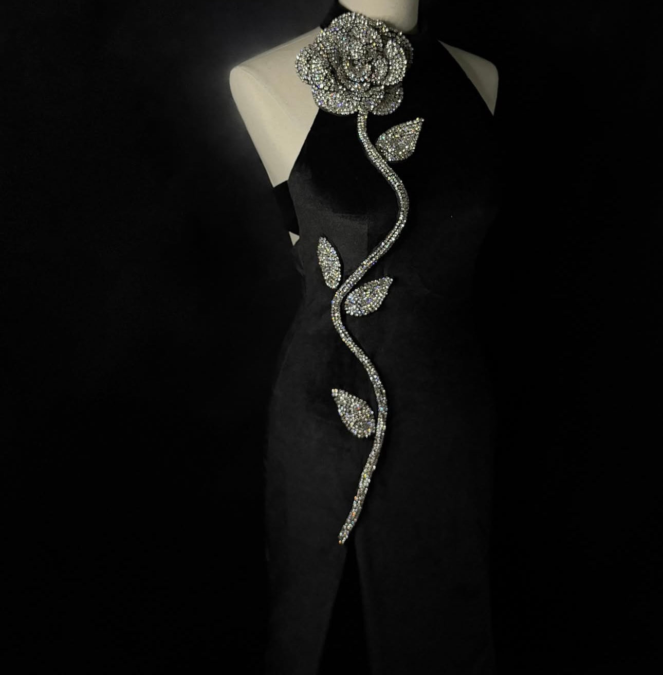 Midnight Rose Gown