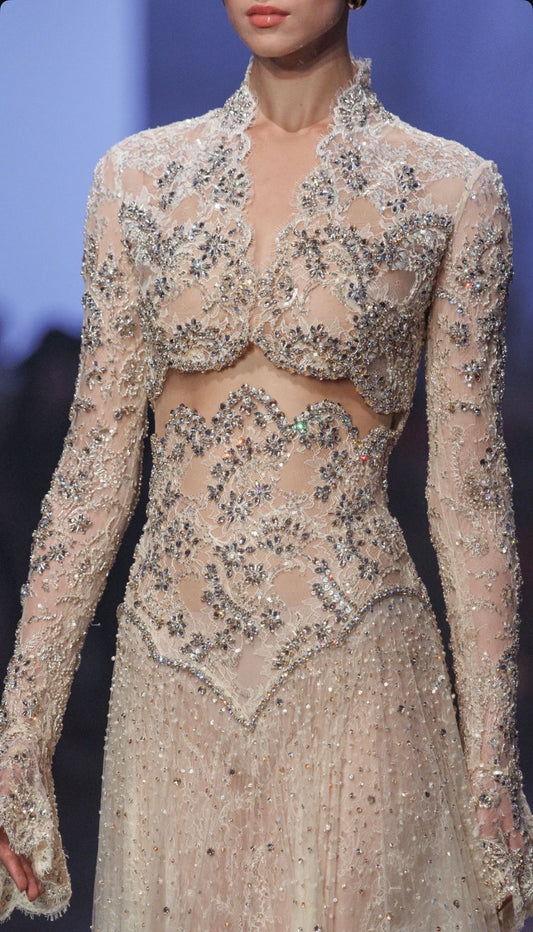 Celestial Crystal Couture Gown
