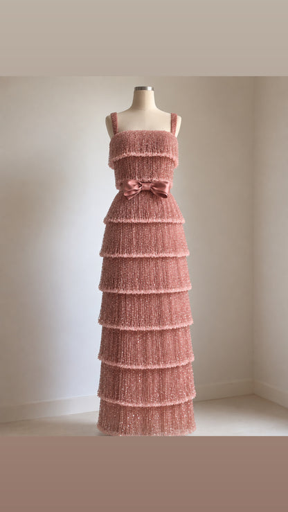 Rosé Elegance Gown