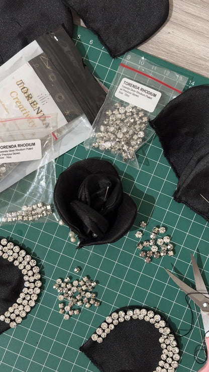 Midnight Rose Gown