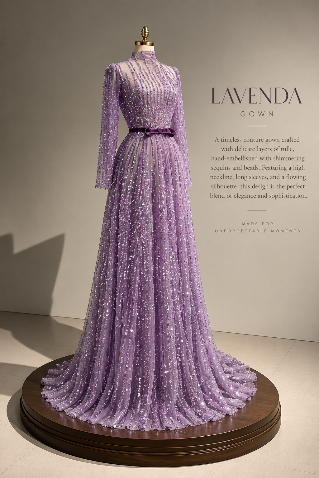 Lavender Grace Gown