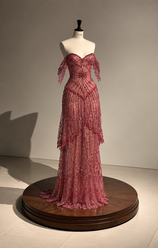 Rose Éclat Gown