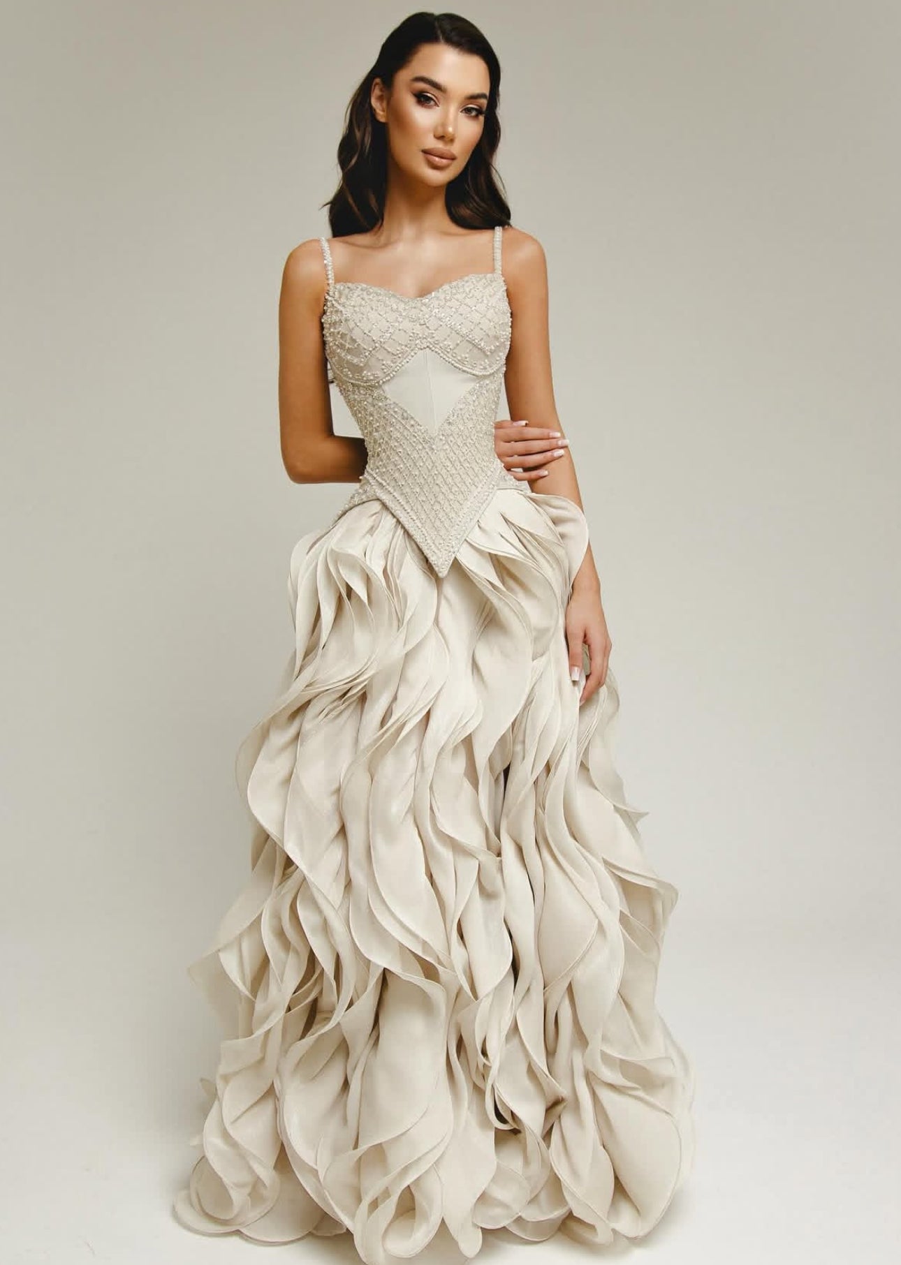 Layered Elegance Gown