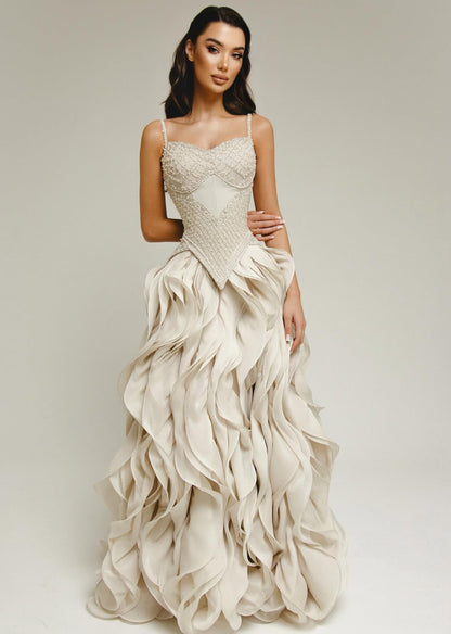 Layered Elegance Gown