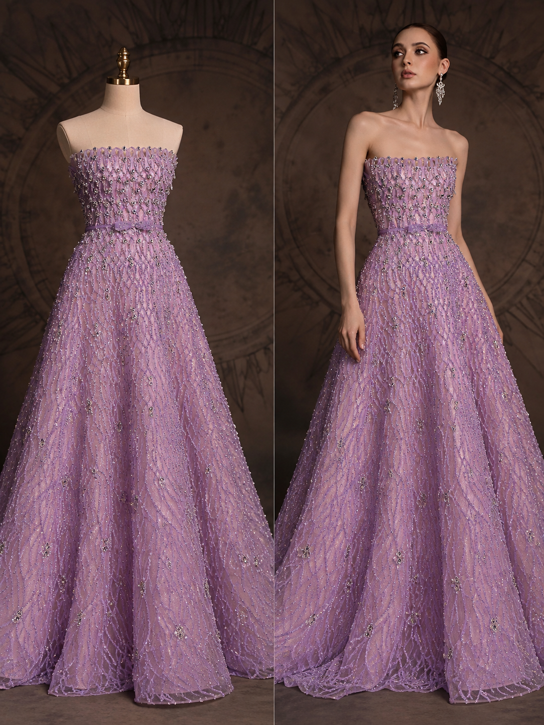 Lavender Éclat Gown