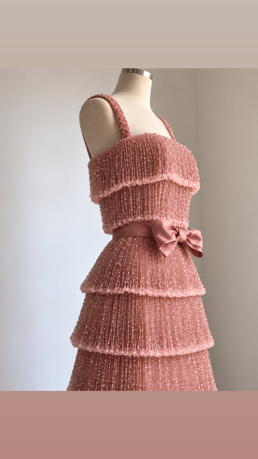 Rosé Elegance Gown