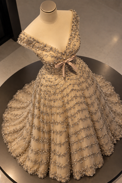 Champagne Stardust Gown