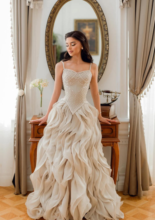 Layered Elegance Gown