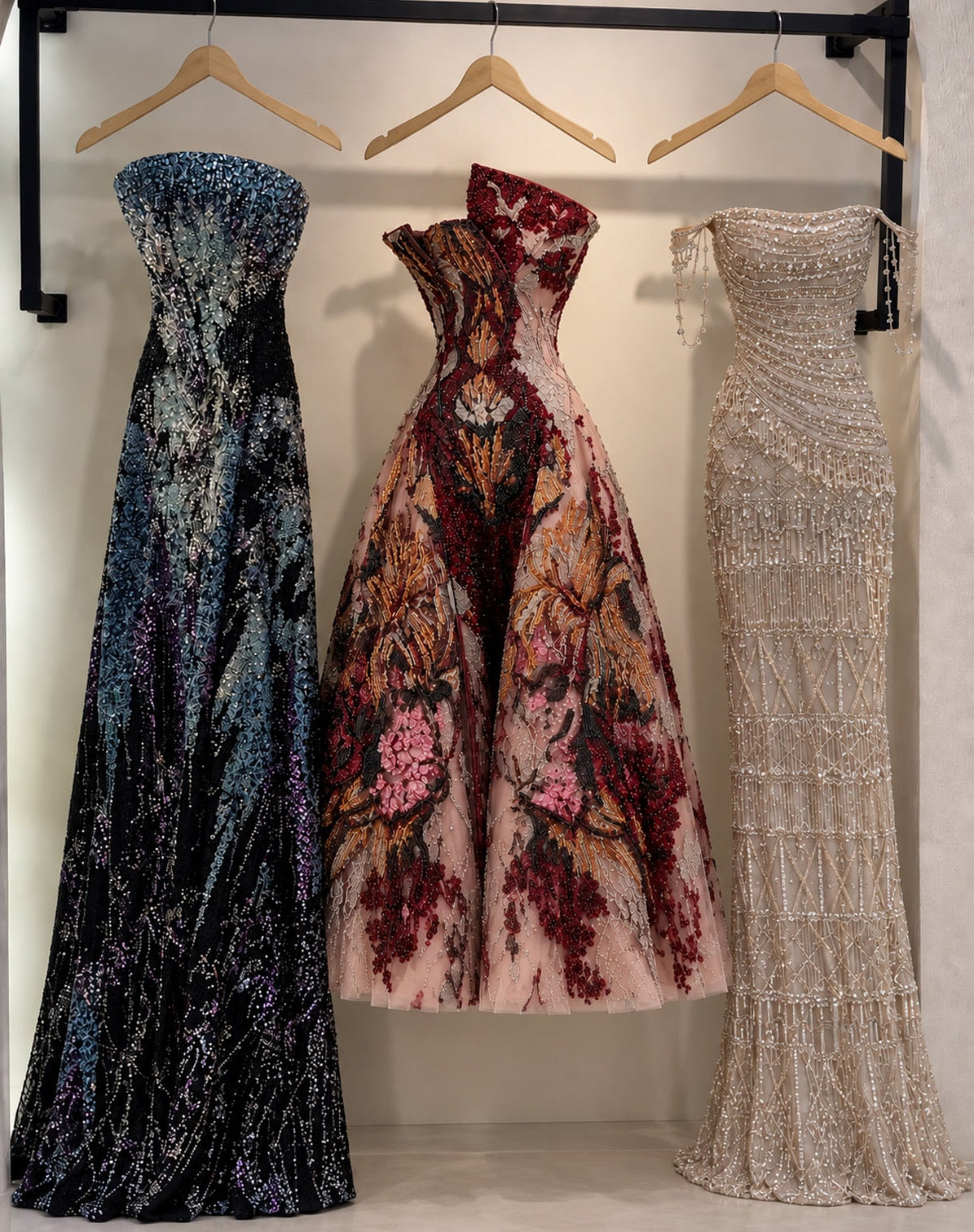 The Burgundy Botanica Gown