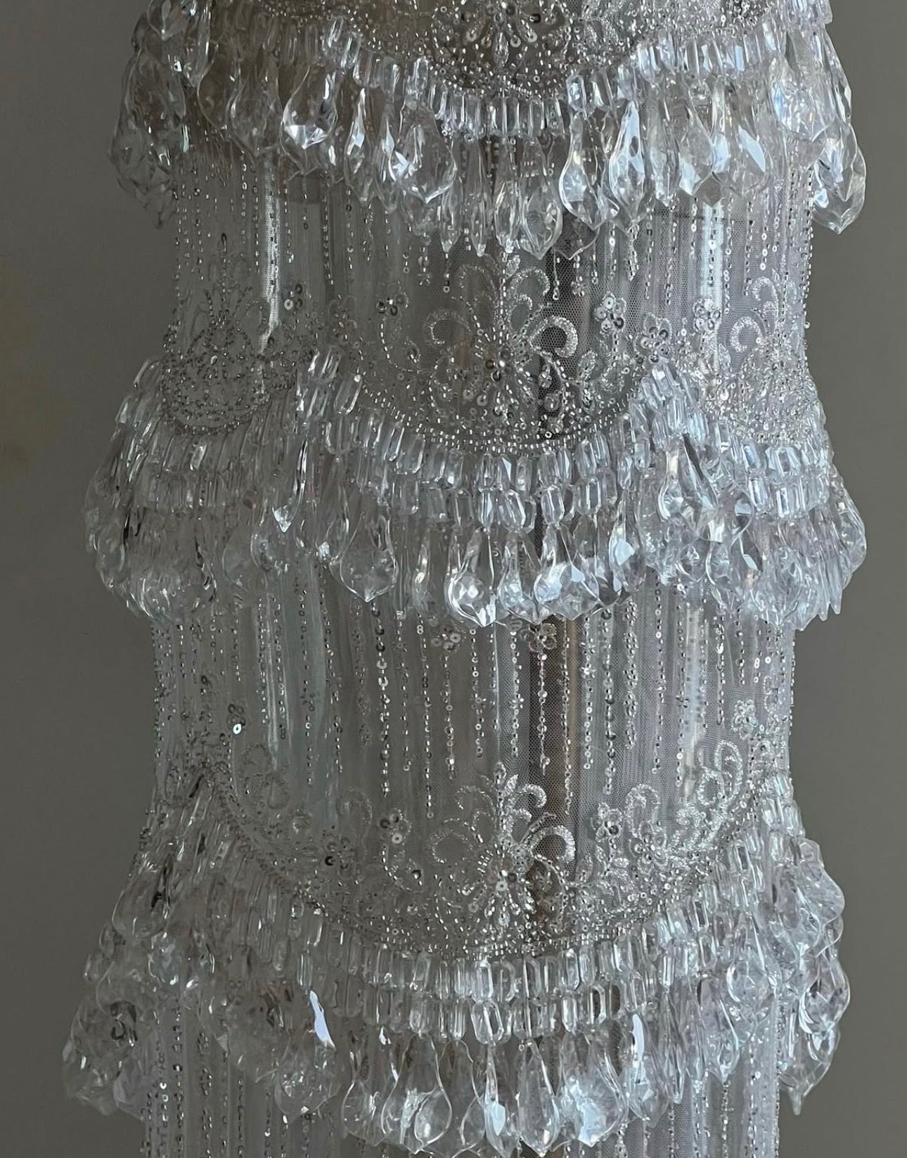 Crystal Tears White Gown