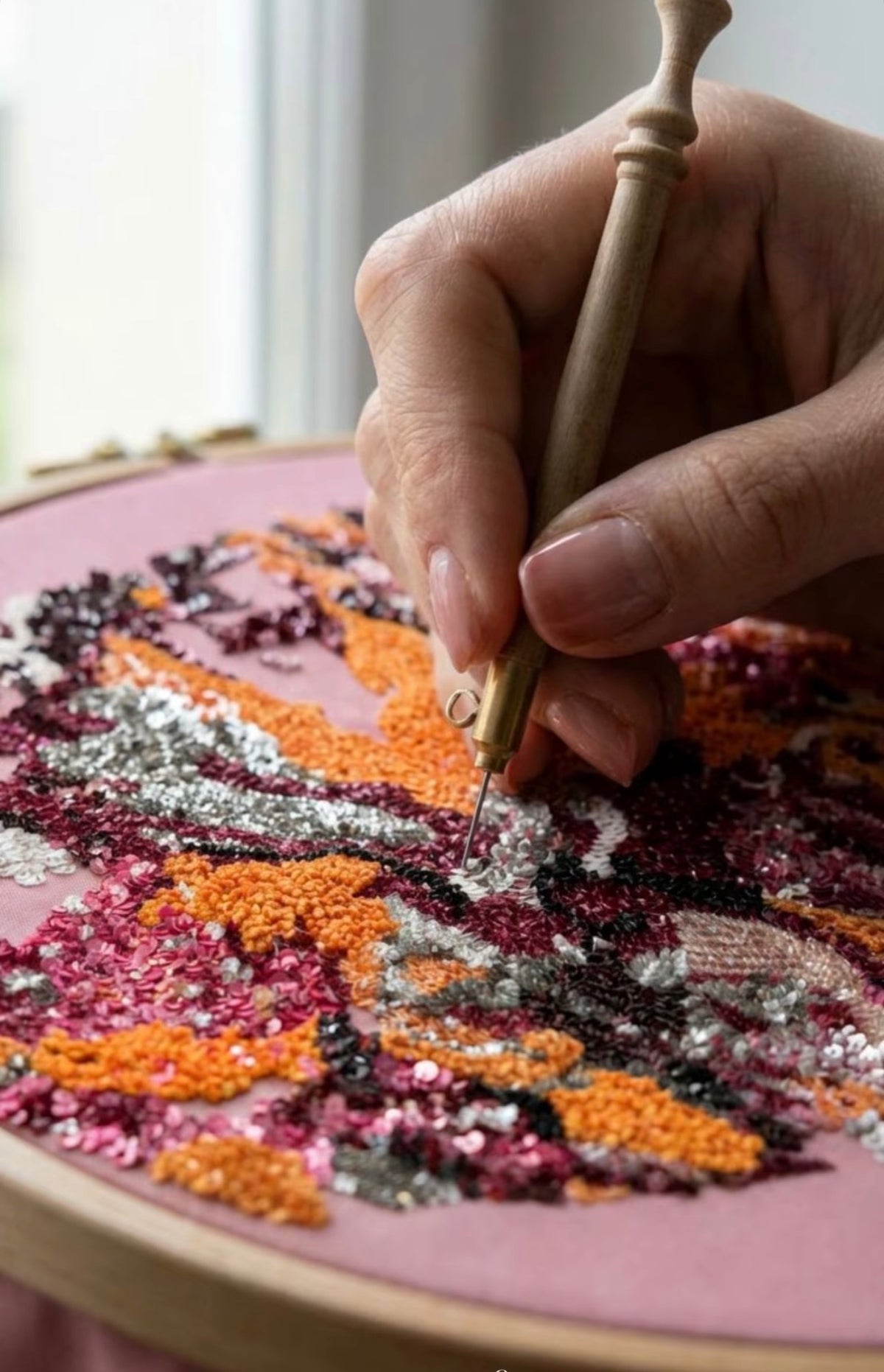 The Burgundy Botanica Gown