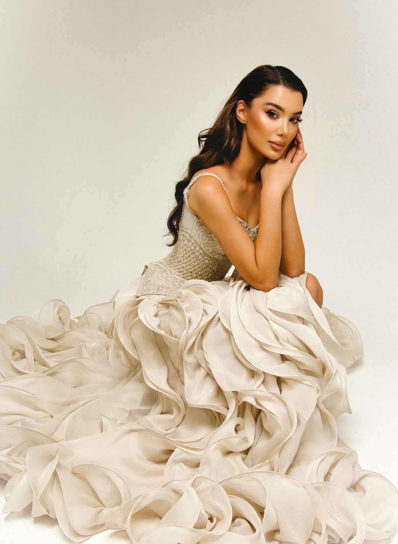 Layered Elegance Gown