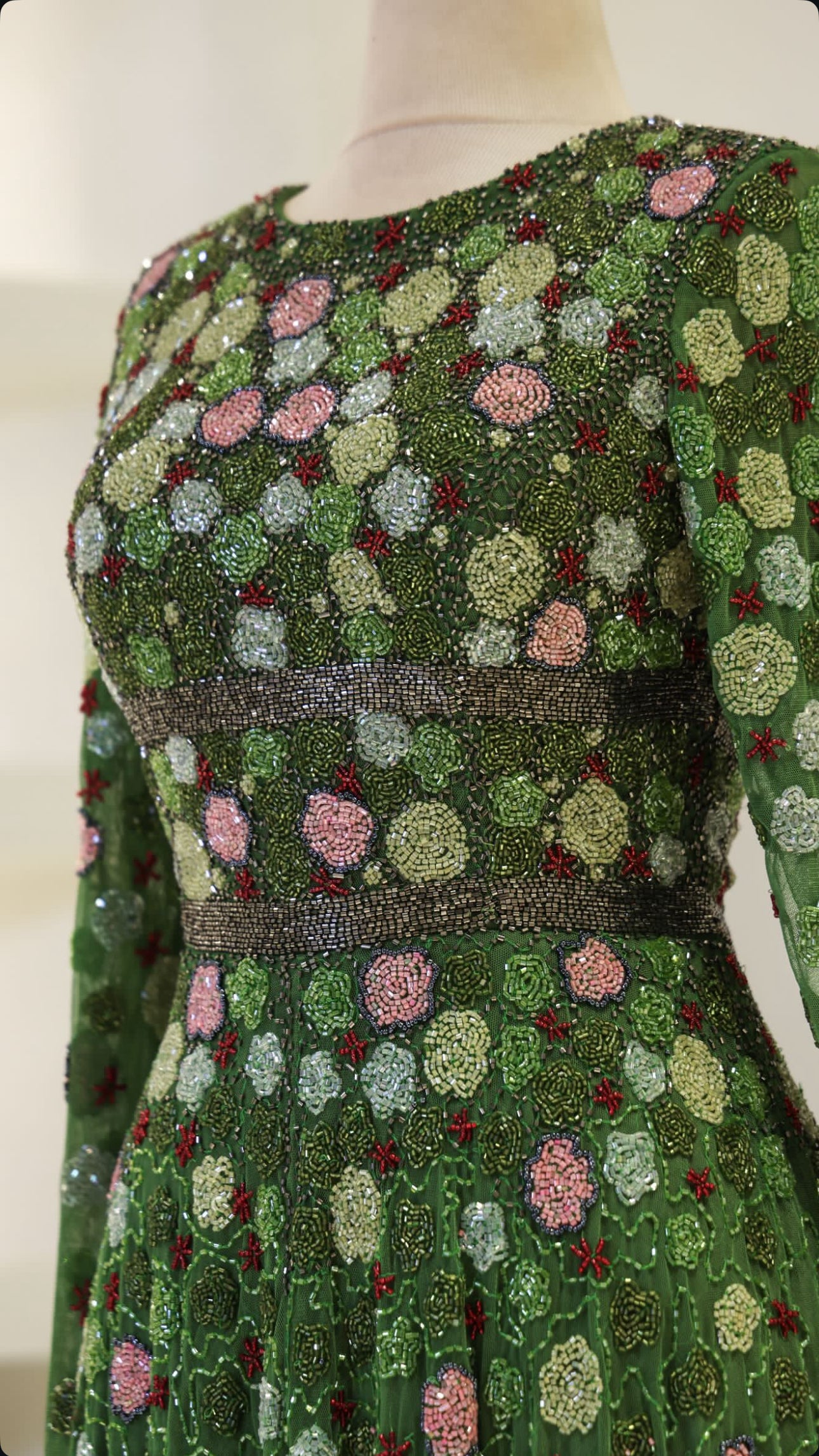 Emerald Blossom Gown