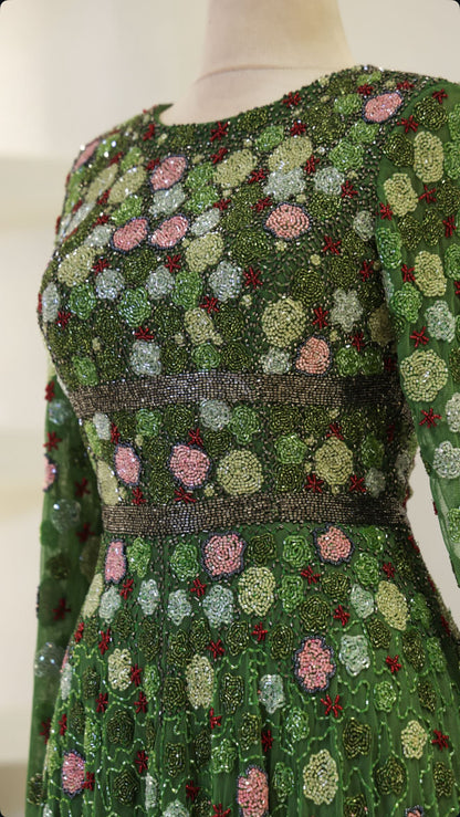Emerald Blossom Gown