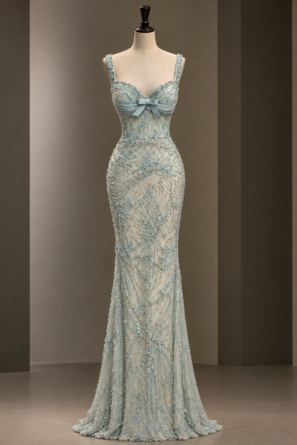 Celeste Mint – Embellished Couture Gown