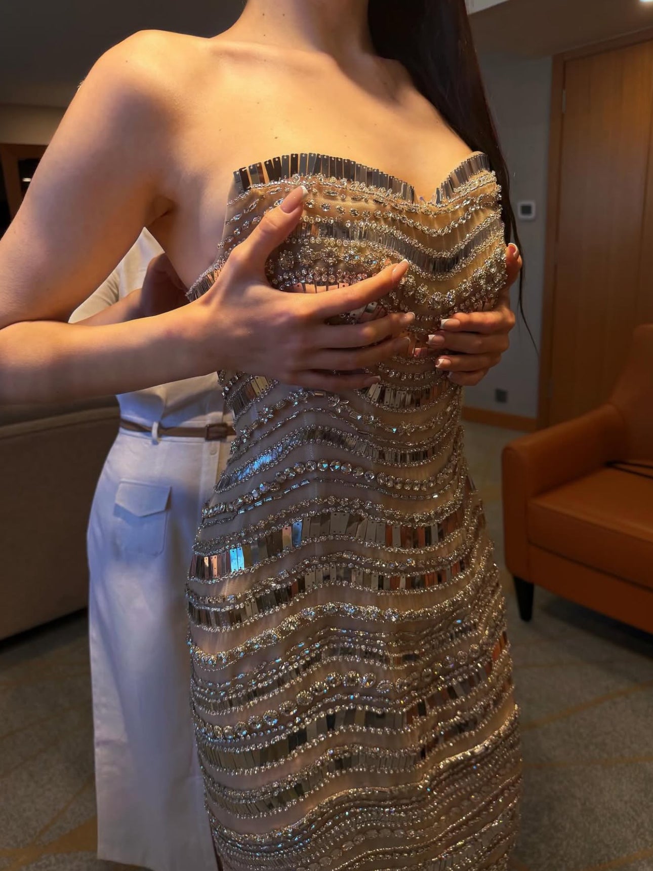 Royal Crystal Corset Gown